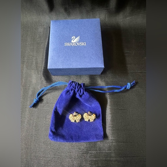 Swarovski Crystal Bow Earrings NEW - Picture 8 of 10